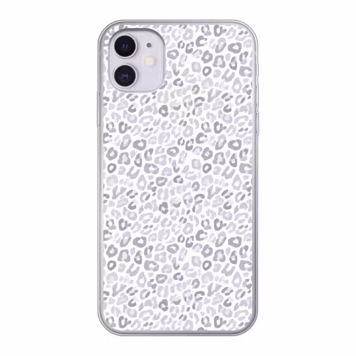 Telefoonhoesje - Luipaard - Motief - Grijs