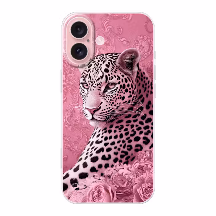 Telefoonhoesje - Panter - Luxe - Roze