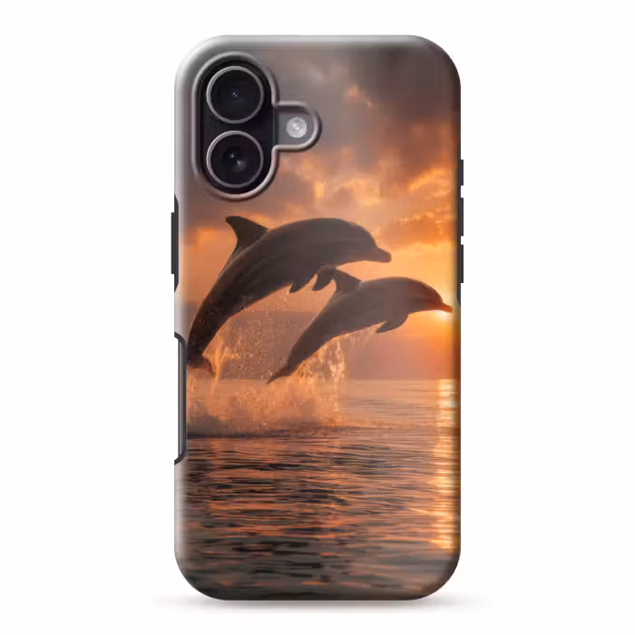 Telefoonhoesje Toughcase - Dolfijnen - Zee - Realistisch