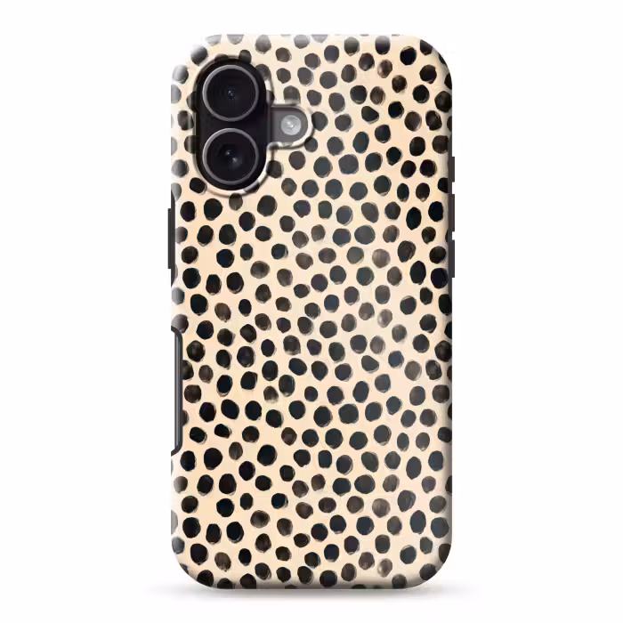 Telefoonhoesje Toughcase - Stippen - Patroon - Zwart