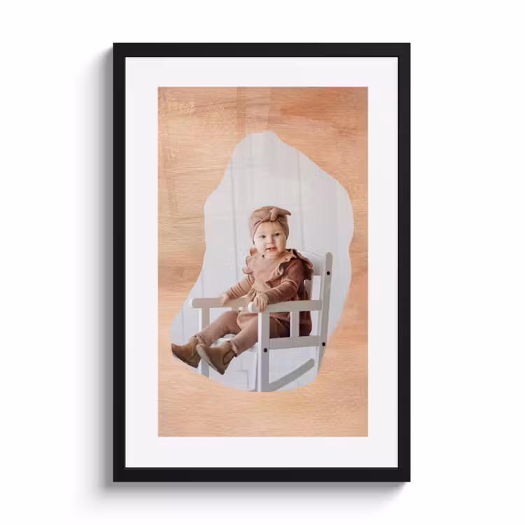 Poster met lijst - Abstracte vorm — 1