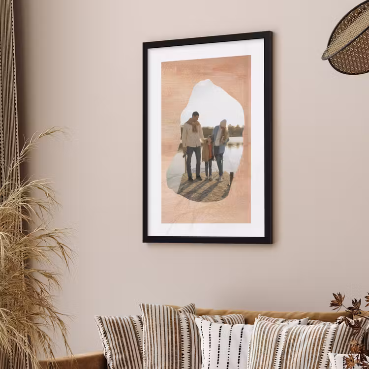 Poster met lijst - Abstracte vorm — 2