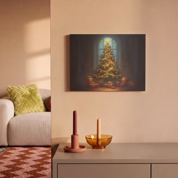 Akoestisch schilderij - Kerstboom - Cadeau - Kerst - Winter — 2