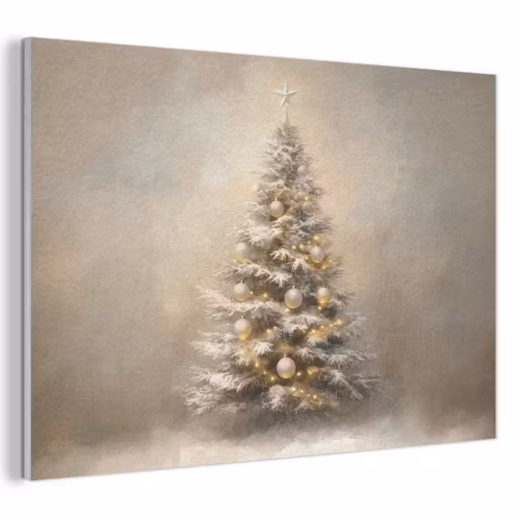 Akoestisch schilderij - Kerst - kerstboom - Sneeuw - Art — 1