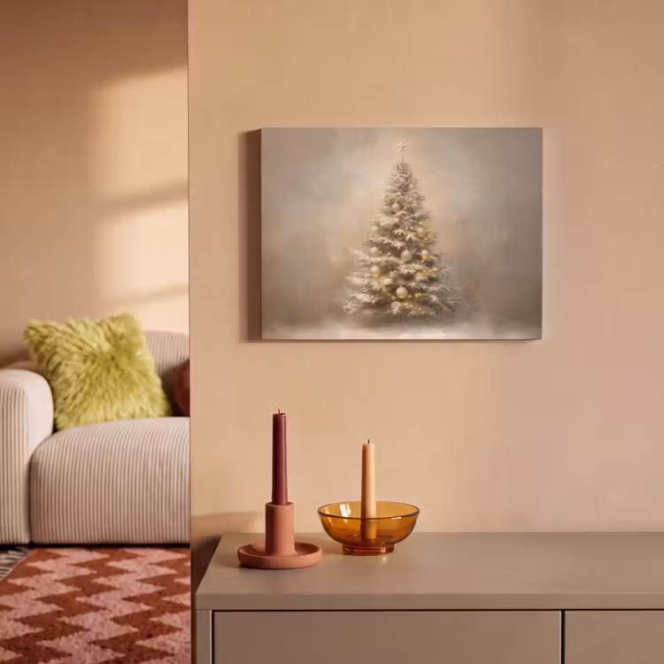 Akoestisch schilderij - Kerst - kerstboom - Sneeuw - Art — 2