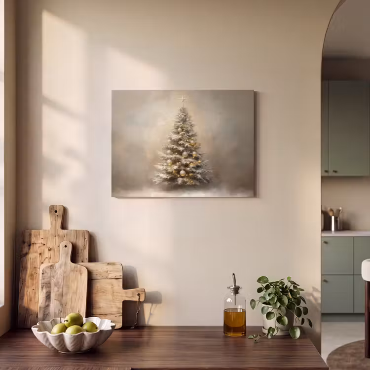 Akoestisch schilderij - Kerst - kerstboom - Sneeuw - Art — 3