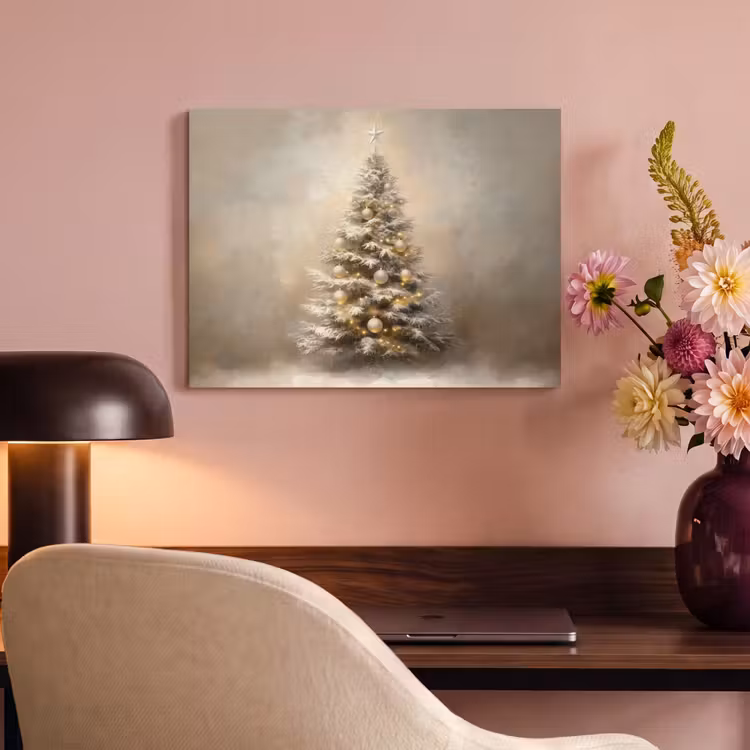 Akoestisch schilderij - Kerst - kerstboom - Sneeuw - Art — 4