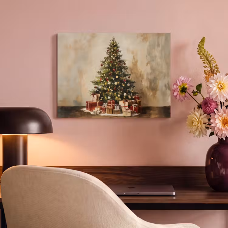 Akoestisch schilderij - Kerstboom - Versierd - Kleurrijk — 4