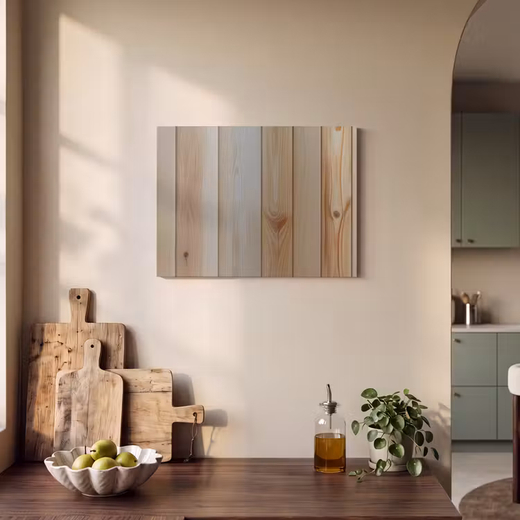 Akoestisch schilderij - Hout - Planken - Licht — 3