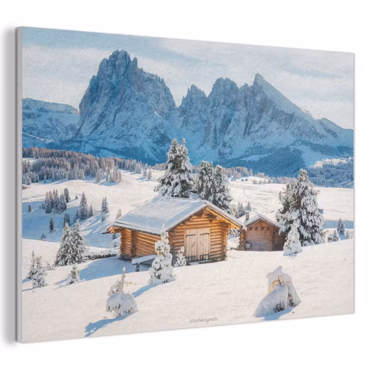 Akoestisch schilderij - Landschap - Winter - Sneeuw — 1