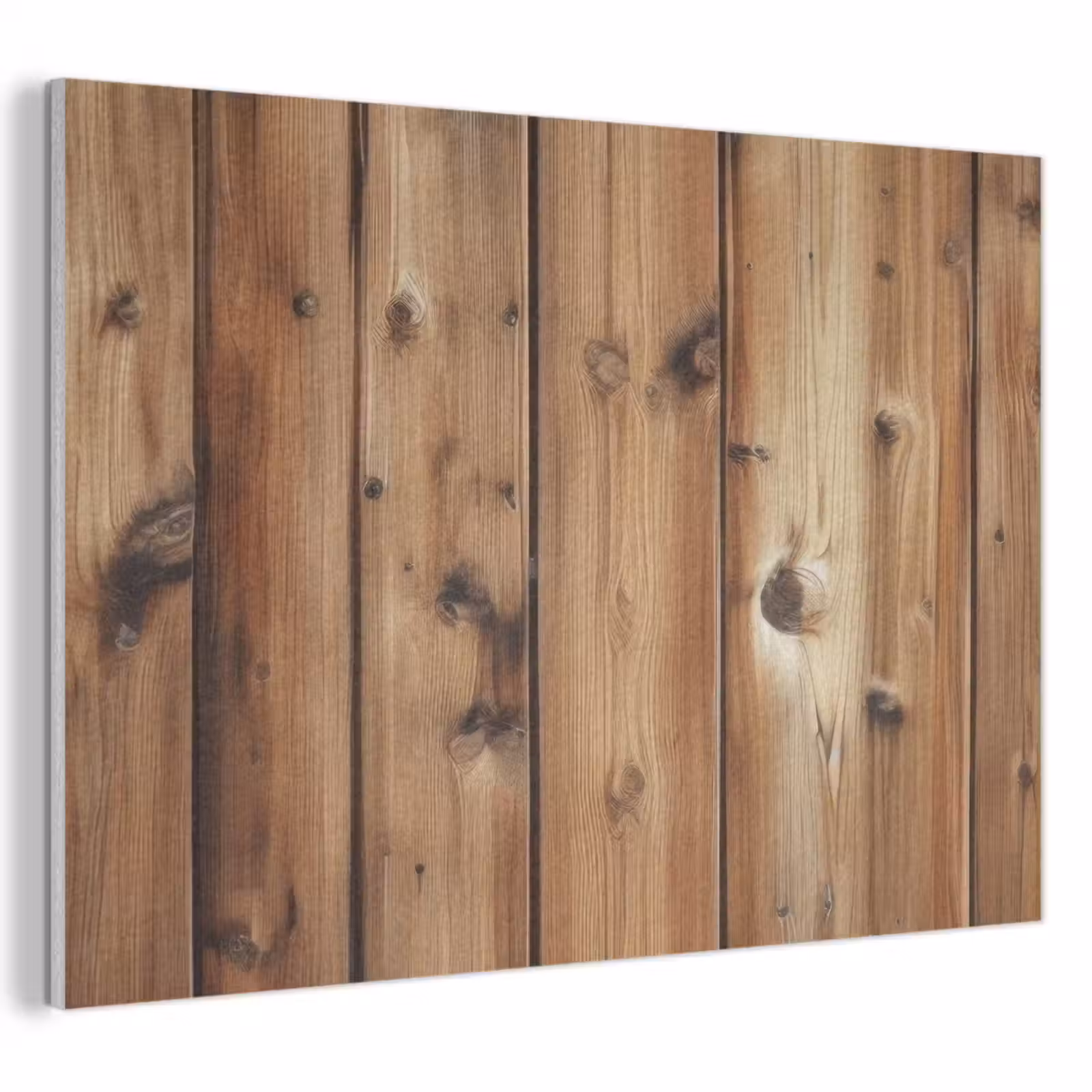 Akoestisch schilderij - Hout - Planken - Bruin — 1