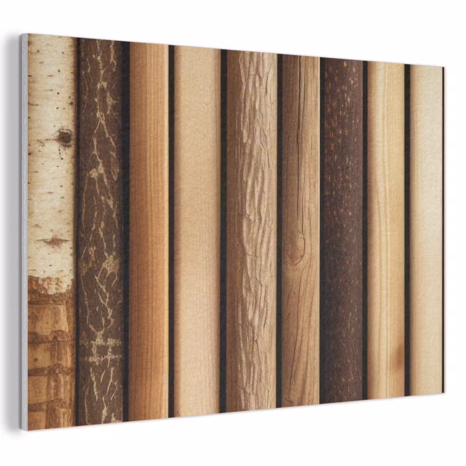 Akoestisch schilderij - Hout - Planken - Natuurlijk — 1