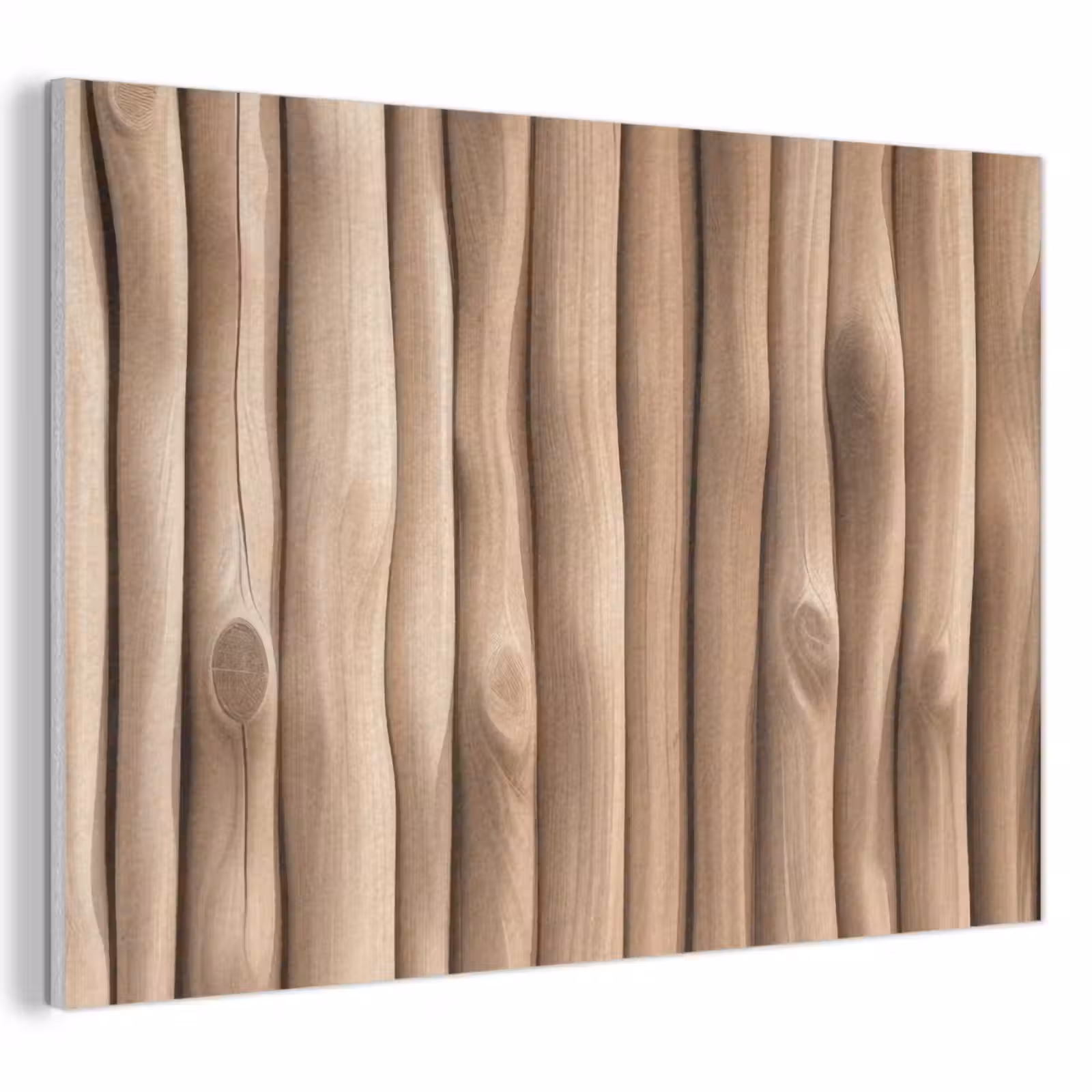 Akoestisch schilderij - Hout - Stam - Lichtbruin — 1