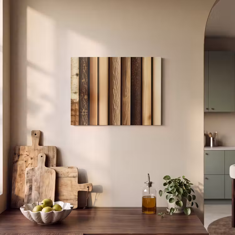 Akoestisch schilderij - Hout - Planken - Natuurlijk — 3
