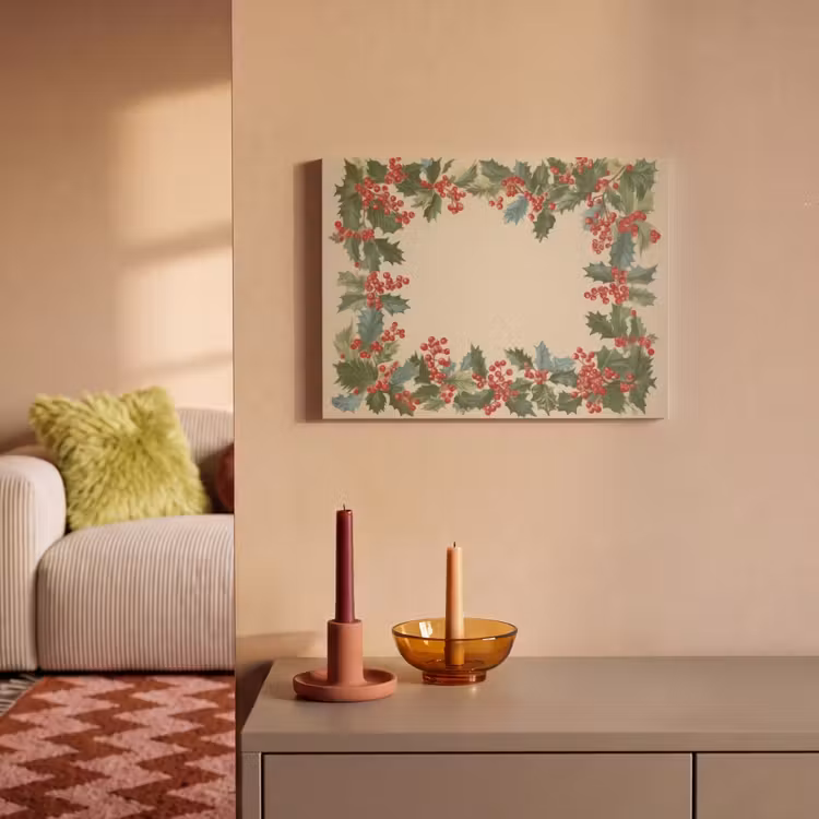 Akoestisch schilderij - Hulstrand - Bessen - Beige — 2