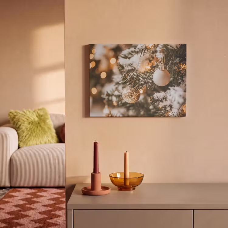 Akoestisch schilderij - Kerst - Kerstboom - Winter - Binnen - Sneeuw — 2
