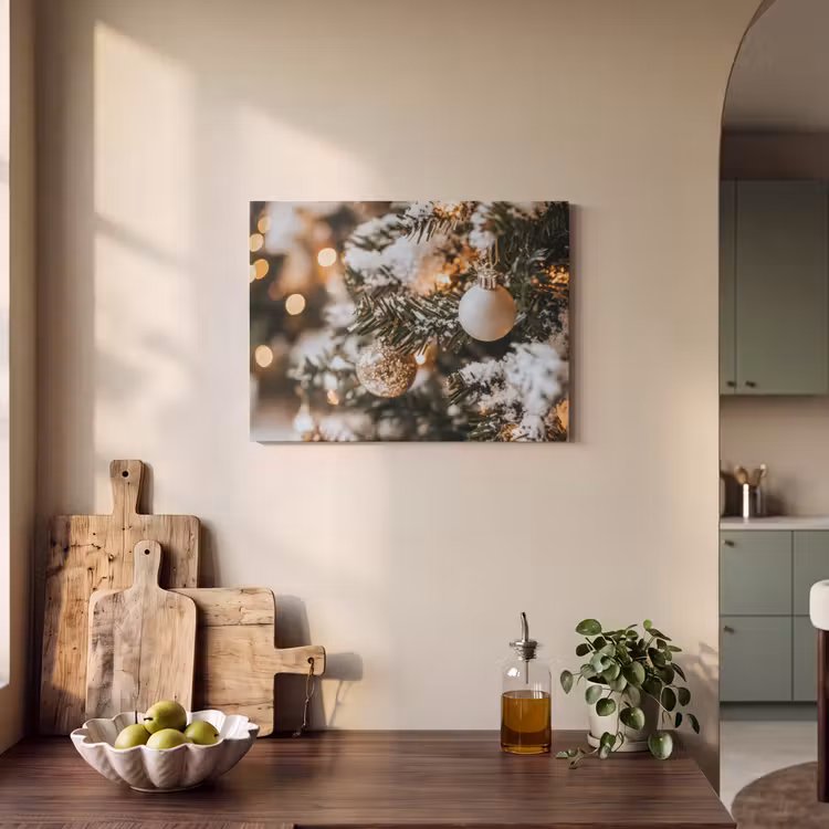 Akoestisch schilderij - Kerst - Kerstboom - Winter - Binnen - Sneeuw — 3