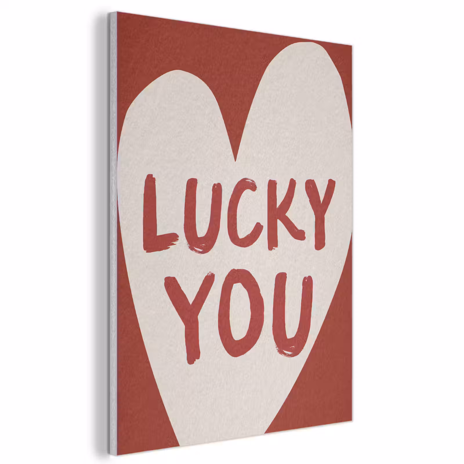 Akoestisch schilderij - Lucky - Hart - Rood — 1