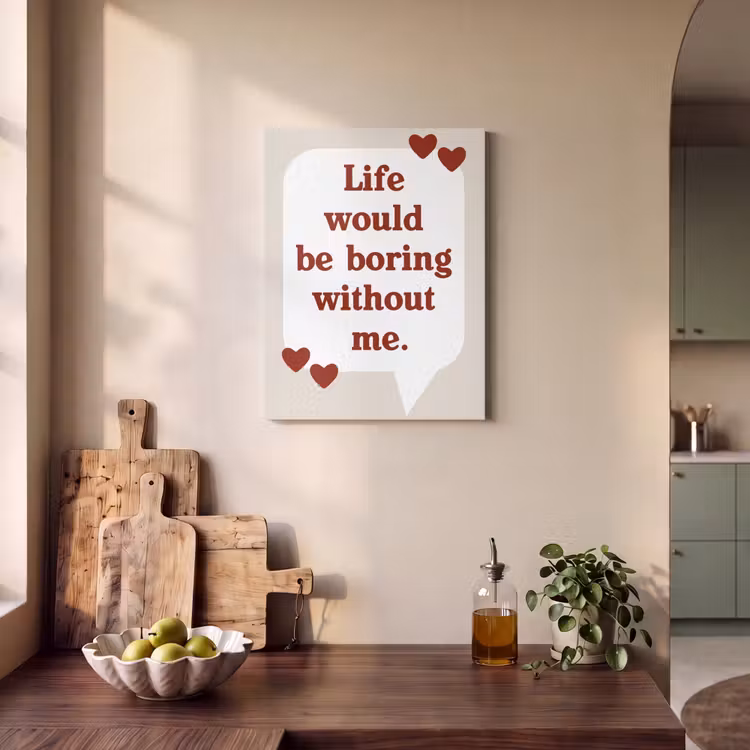 Akoestisch schilderij - Quote - Tekstballon - Hartjes — 3