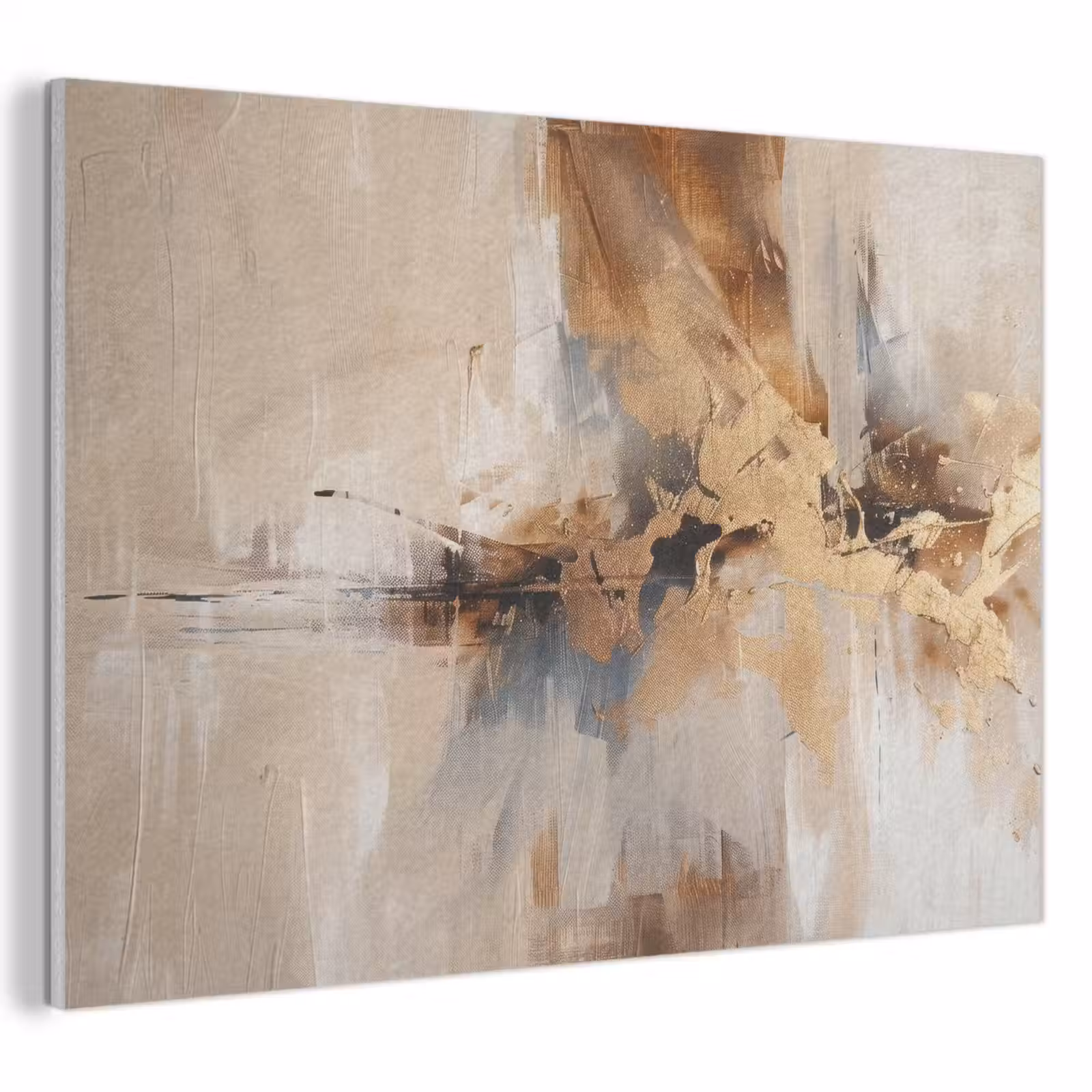 Akoestisch schilderij - Modern - Bruin - Abstract - Beige — 1
