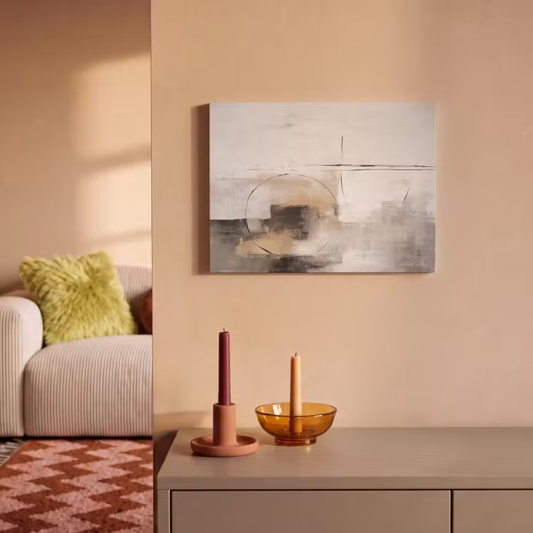 Akoestisch schilderij - Kunst - Abstract - Grijs - Industrieel — 2