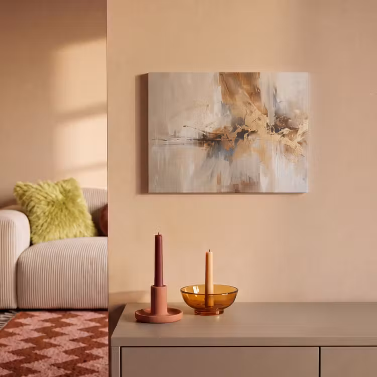Akoestisch schilderij - Modern - Bruin - Abstract - Beige — 2