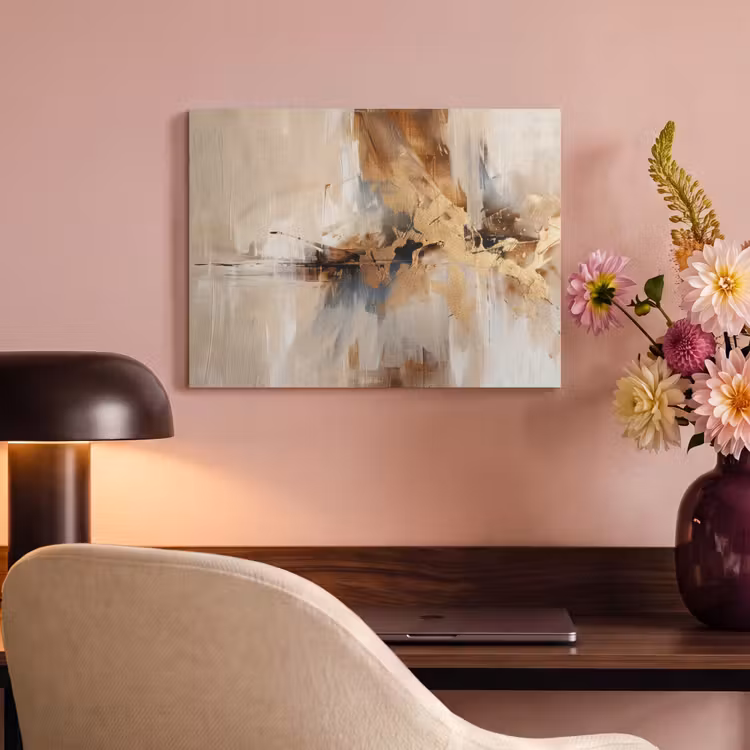 Akoestisch schilderij - Modern - Bruin - Abstract - Beige — 4
