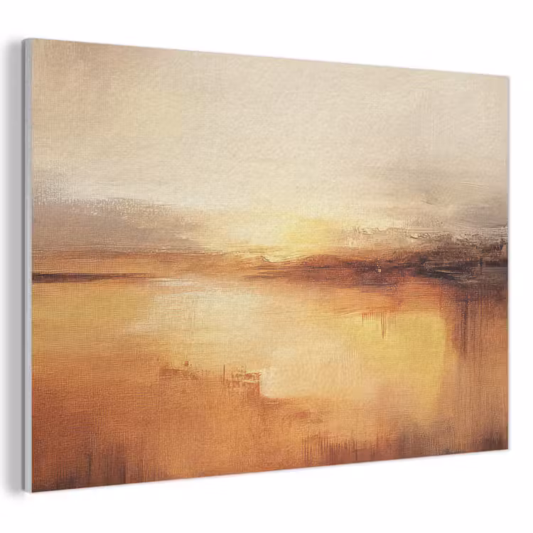 Akoestisch schilderij - Abstract - Bruin - Modern - Herfst kleuren — 1