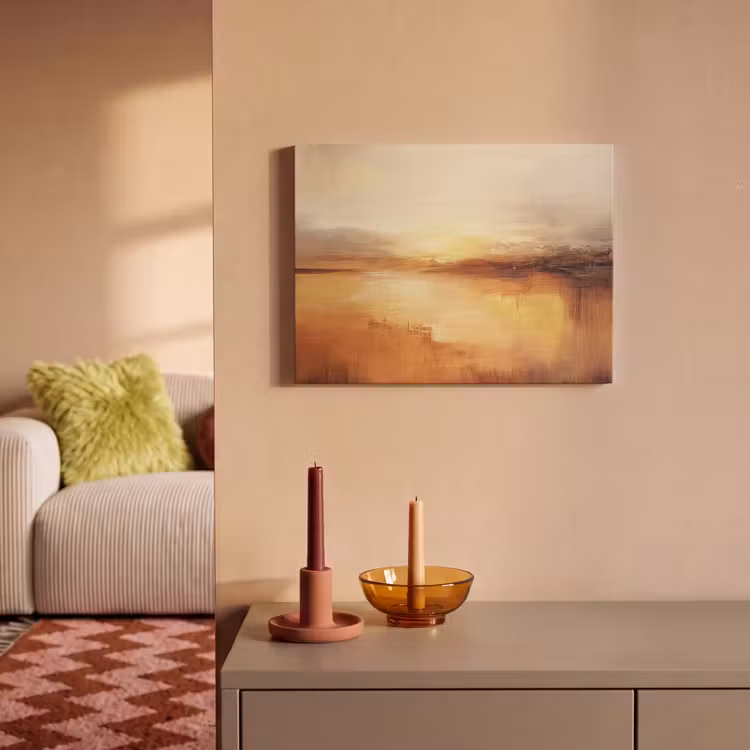 Akoestisch schilderij - Abstract - Bruin - Modern - Herfst kleuren — 2