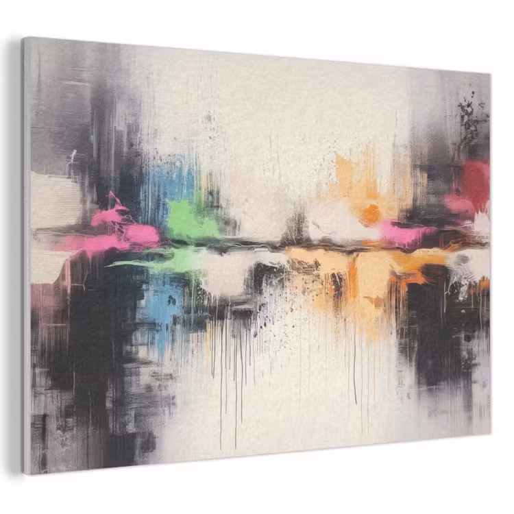 Akoestisch schilderij - Abstract - Kleurexplosie - Landschap — 1