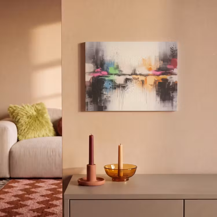 Akoestisch schilderij - Abstract - Kleurexplosie - Landschap — 2