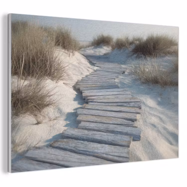 Akoestisch schilderij - Pad - Planken - Duinen - Gras — 1