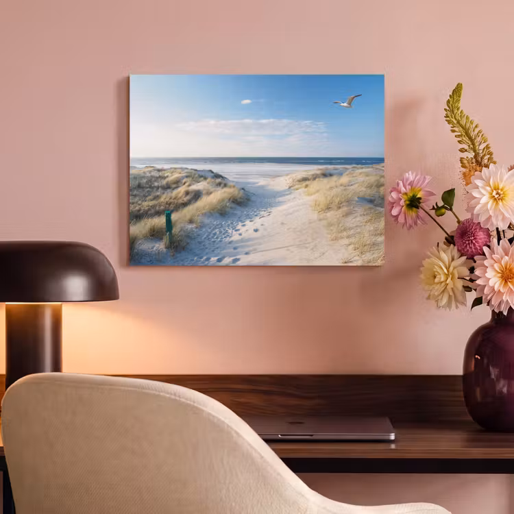 Akoestisch schilderij - Duin - Meeuw - Strand - Zee - Zon — 4