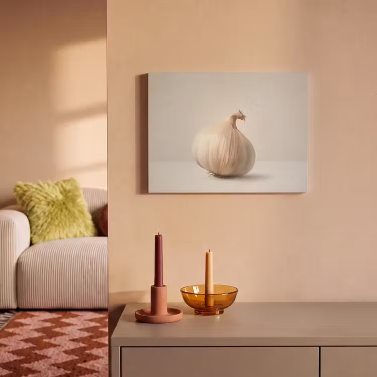 Akoestisch schilderij - Knoflook - Natuurlijk - Beige — 2
