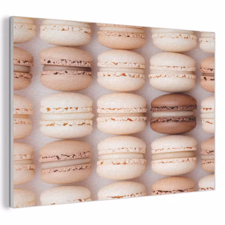 Akoestisch schilderij - Macarons - Beige - Bruin — 1