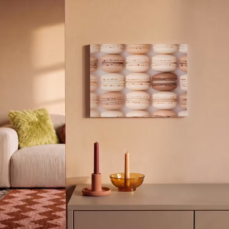 Akoestisch schilderij - Macarons - Beige - Bruin — 2