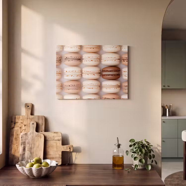 Akoestisch schilderij - Macarons - Beige - Bruin — 3