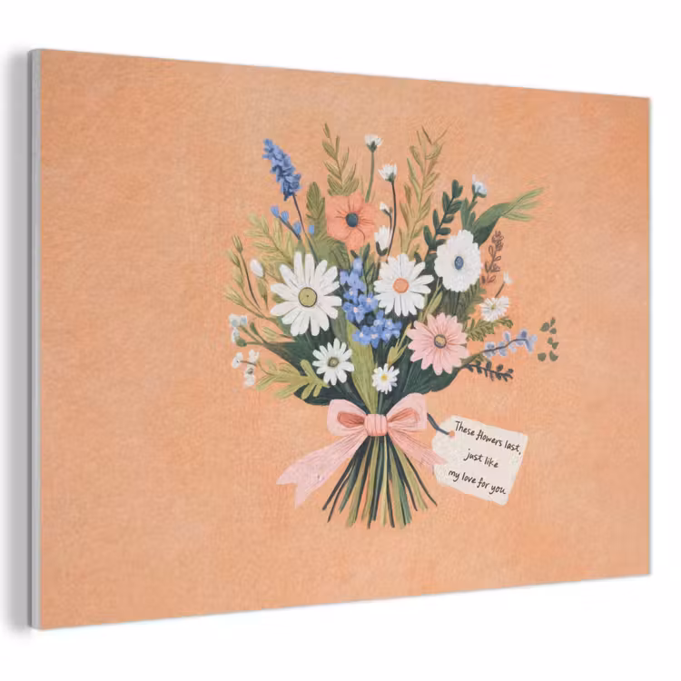 Akoestisch schilderij - Boeket - Strikje - Quote — 1