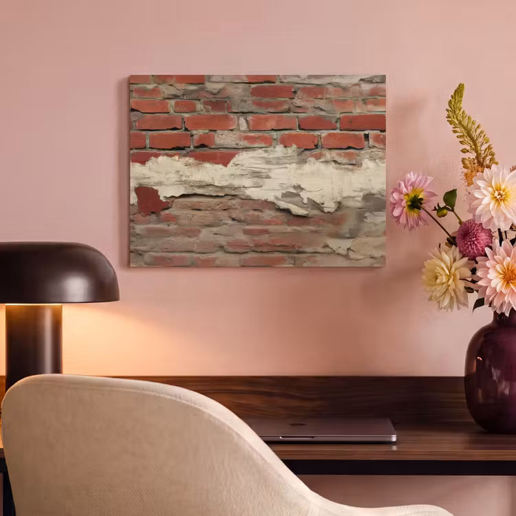 Akoestisch schilderij - Muur - Baksteen - Verweerd — 4