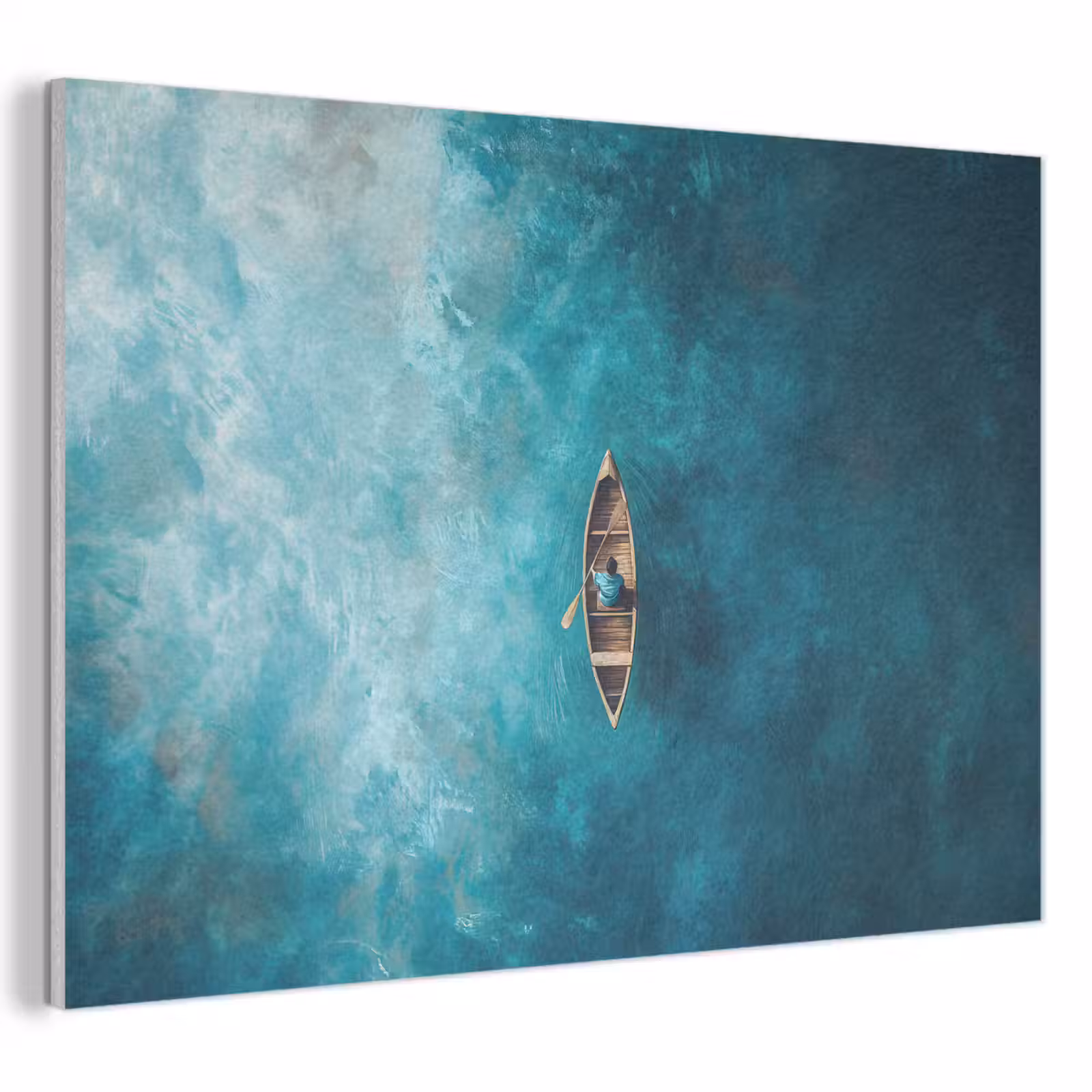 Akoestisch schilderij - Bootje - Water - Blauw — 1
