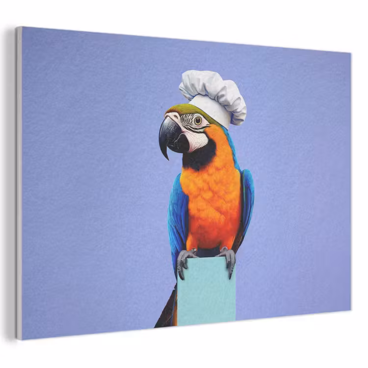 Akoestisch schilderij - Papegaai - Koksmuts - Vogel - Leuk — 1