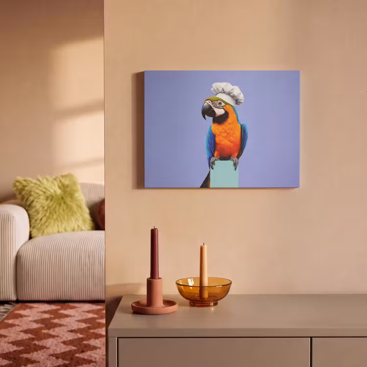 Akoestisch schilderij - Papegaai - Koksmuts - Vogel - Leuk — 2