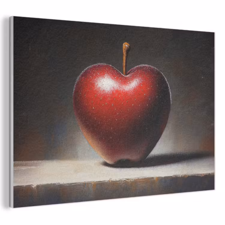 Akoestisch schilderij - Apple - Hart - Rood — 1