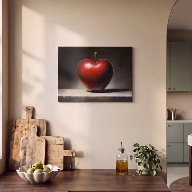 Akoestisch schilderij - Apple - Hart - Rood — 3
