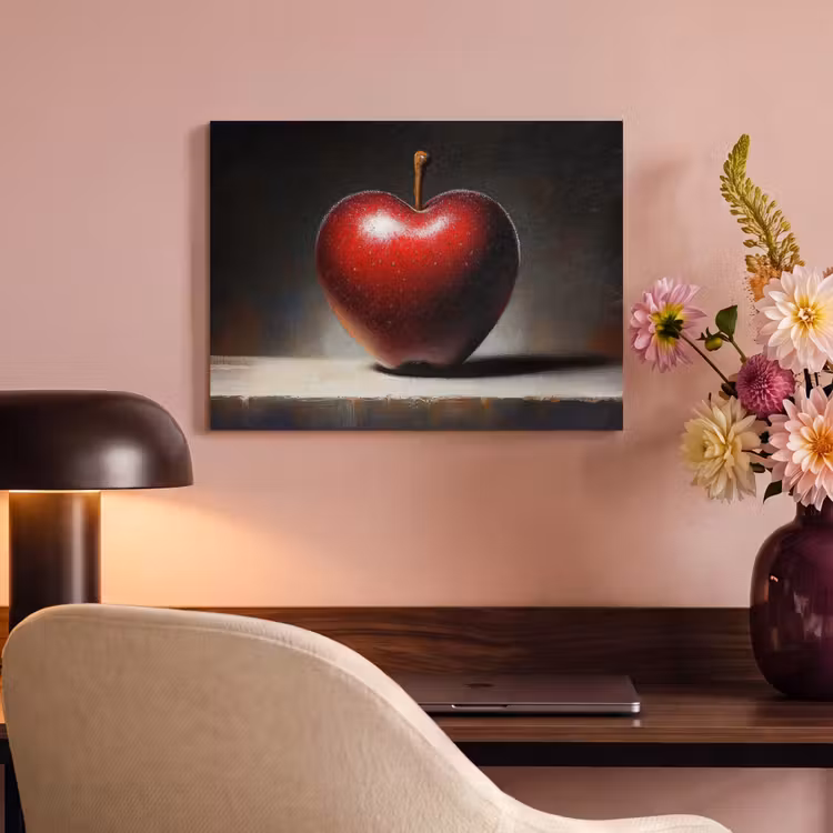 Akoestisch schilderij - Apple - Hart - Rood — 4