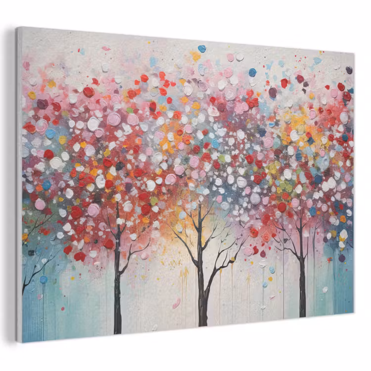 Akoestisch schilderij - Kunst - Bomen - Natuur - Acryl — 1