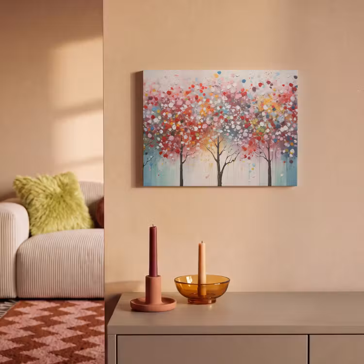 Akoestisch schilderij - Kunst - Bomen - Natuur - Acryl — 2