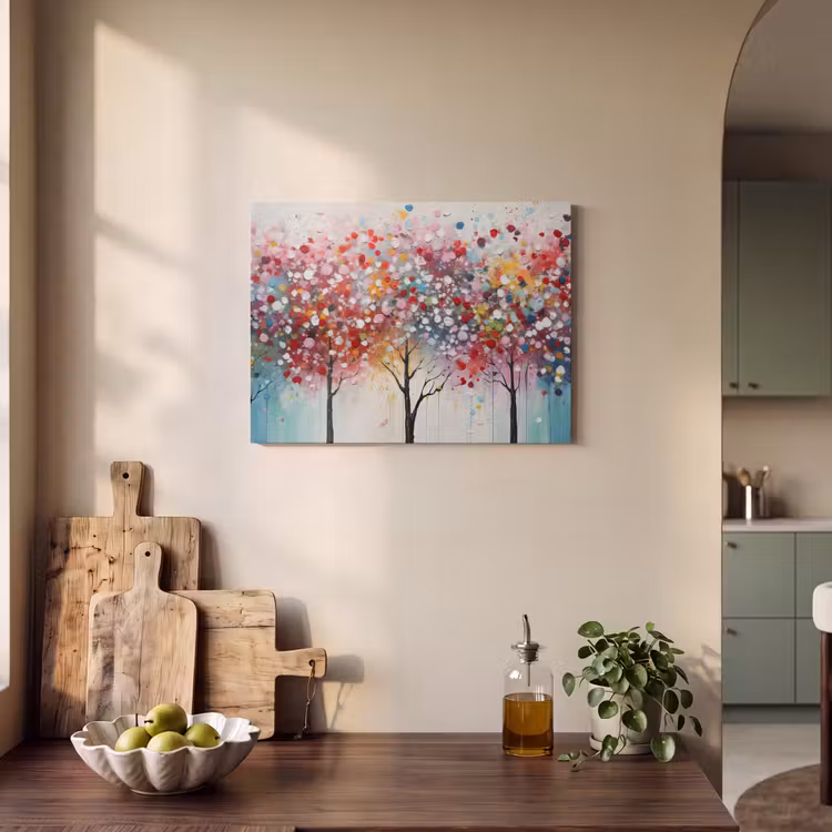 Akoestisch schilderij - Kunst - Bomen - Natuur - Acryl — 3
