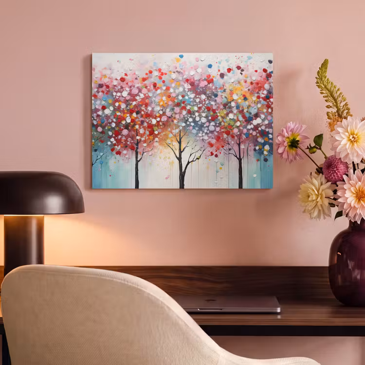 Akoestisch schilderij - Kunst - Bomen - Natuur - Acryl — 4