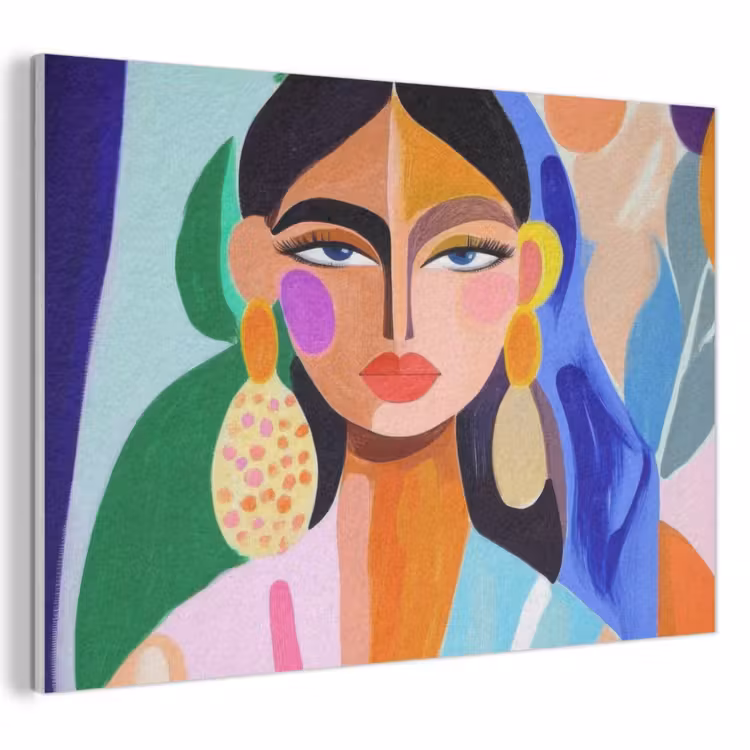 Akoestisch schilderij - Portret - Vrouw - Modern — 1
